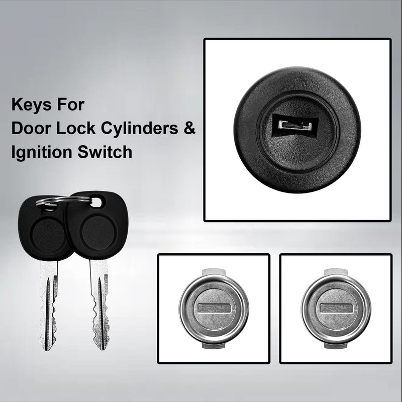 Ignition Switch Front Door Lock Cylinders for Chevy Silverado GMC Sierra 03 07