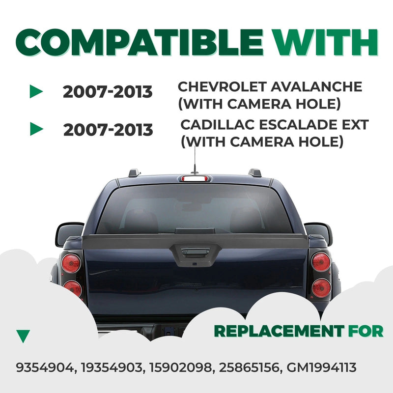 DURAFORCE Rear Tailgate Spoiler Molding Trim Fit 2007-13 Chevy Cadillac Avalanche Escalade
