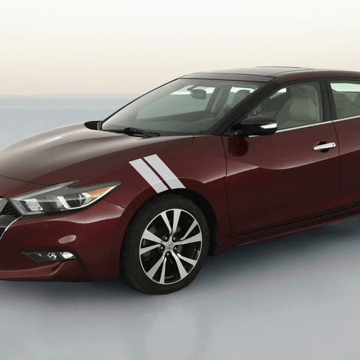 DURAFORCE 3 Inch Fender Hash Mark Stripe Decal Graphic Kit for Nissan Maxima