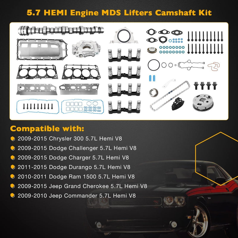 MDS Camshaft Timing Gasket Kit With Oil Pump For Dodge Challenger Ram 1500 Jeep