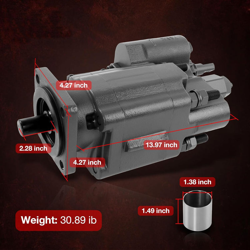C102 PTO Dump Pump Hydraulic Cylinder Air Shift Direct Mount 7 8 13 T Spline