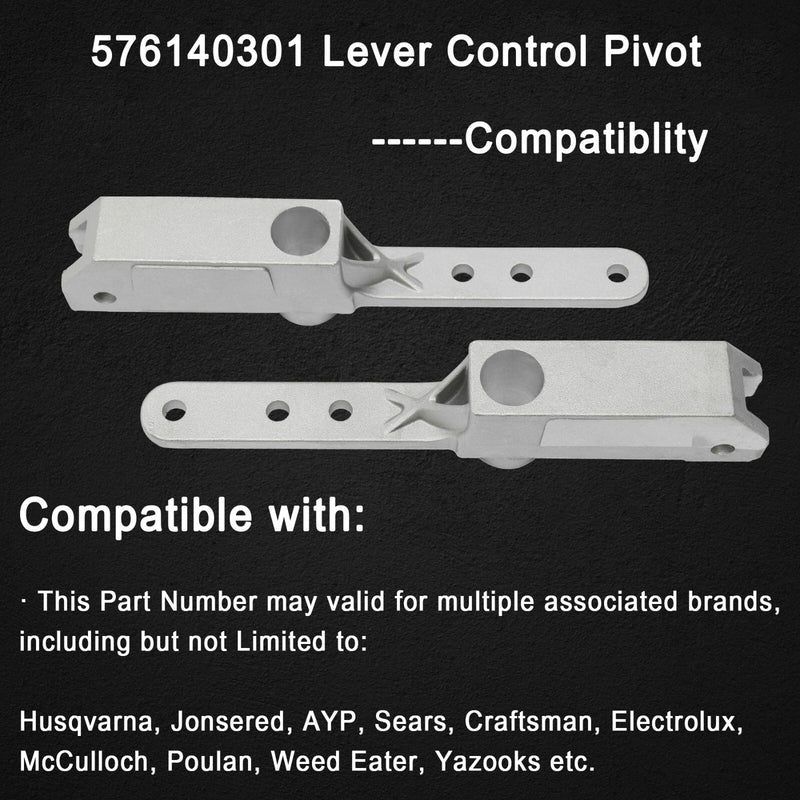 576140301 Lever Control Pivot Lawn Tractor Steering Part For Husqvarna Poulan 2X