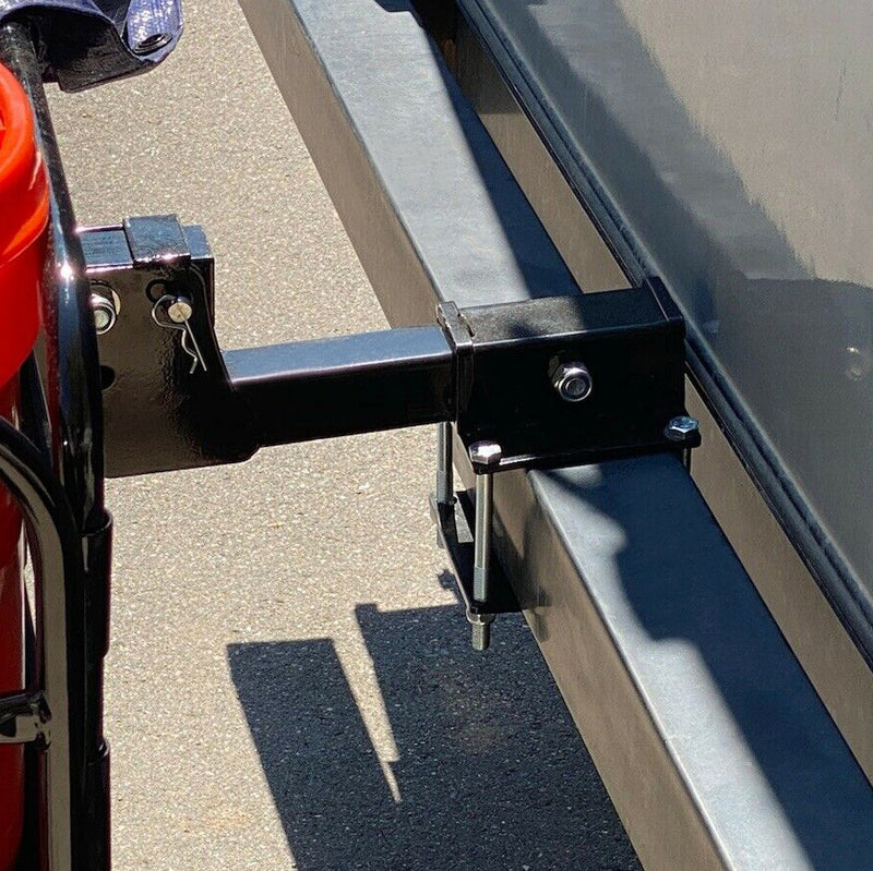 4in Square RV Bumper Receiver Adapter 2in Hitch Mount Rack Cargo Carrier Tube 2