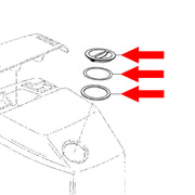 DURAFORCE 828716A2 828716A1 Cowl Cap Assembly With Seals for Mercury Marine MerCruiser