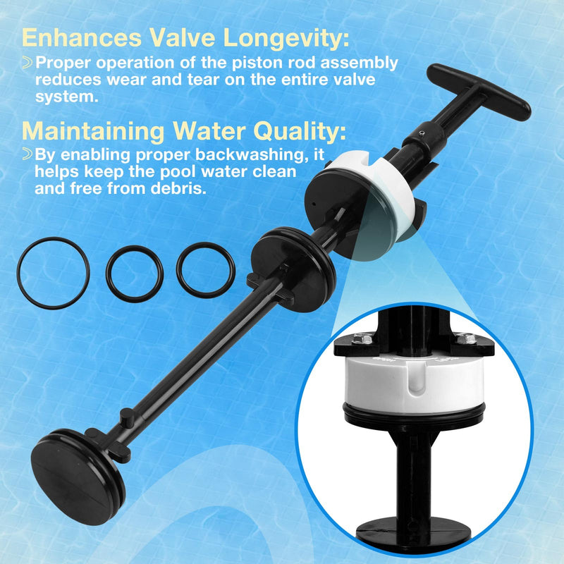 2 Inch PVC Slide Piston Rod Assembly For Pentair Pool Spa Backwash Valve