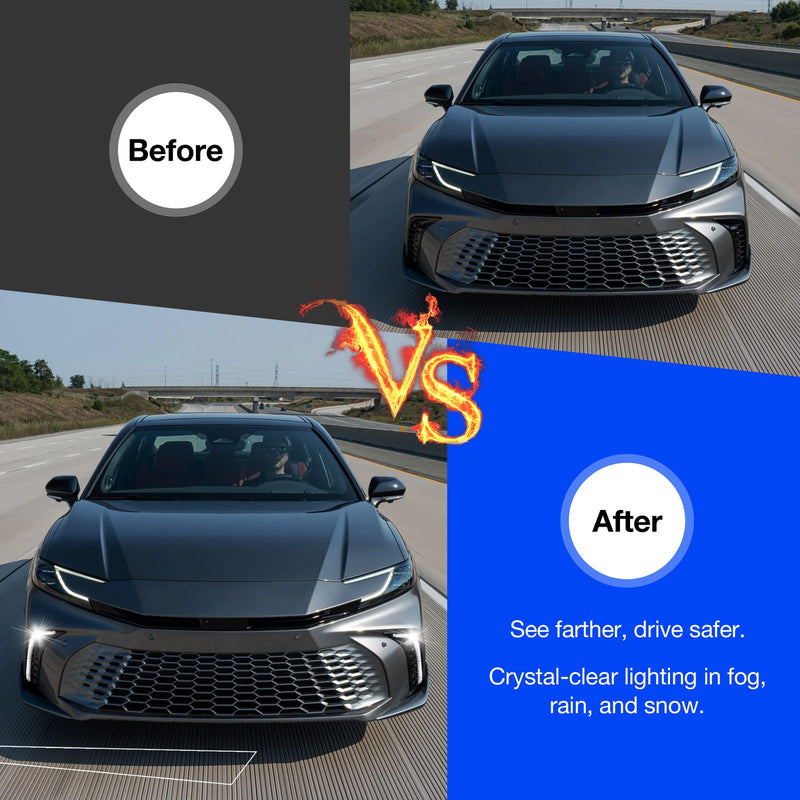 LED Daytime Running Light Fog Lamp Turn Signal For 2025 Toyota Camry SE XSE
