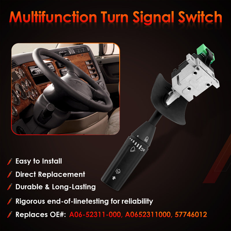 A0652311000 Turn Signal Windshield Wiper Switch for Freightliner 2008+ Cascadia