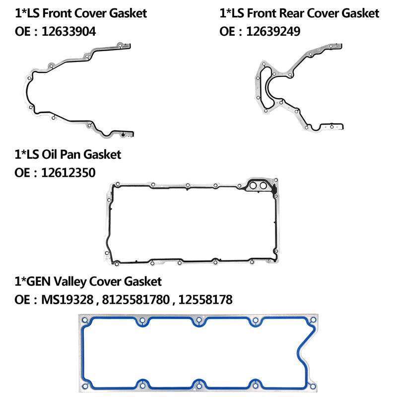Head Full Gasket Set Cylinder Bolts for Chevy Silverado GMC Sierra 5.3L 4.8L