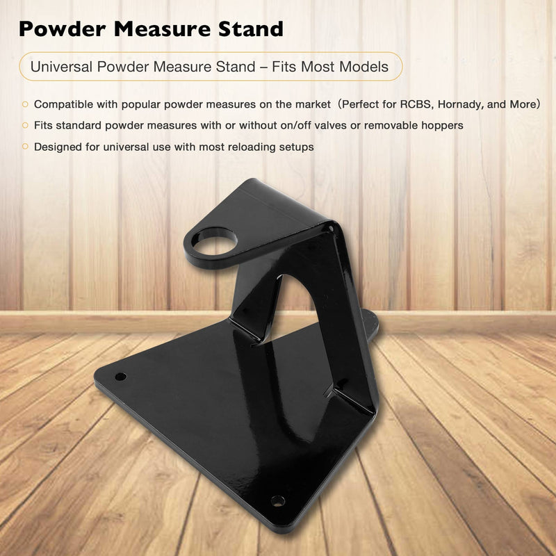 Reloading Powder Measure Stand for Most Powder Measures 7/8in Mount Hole Black