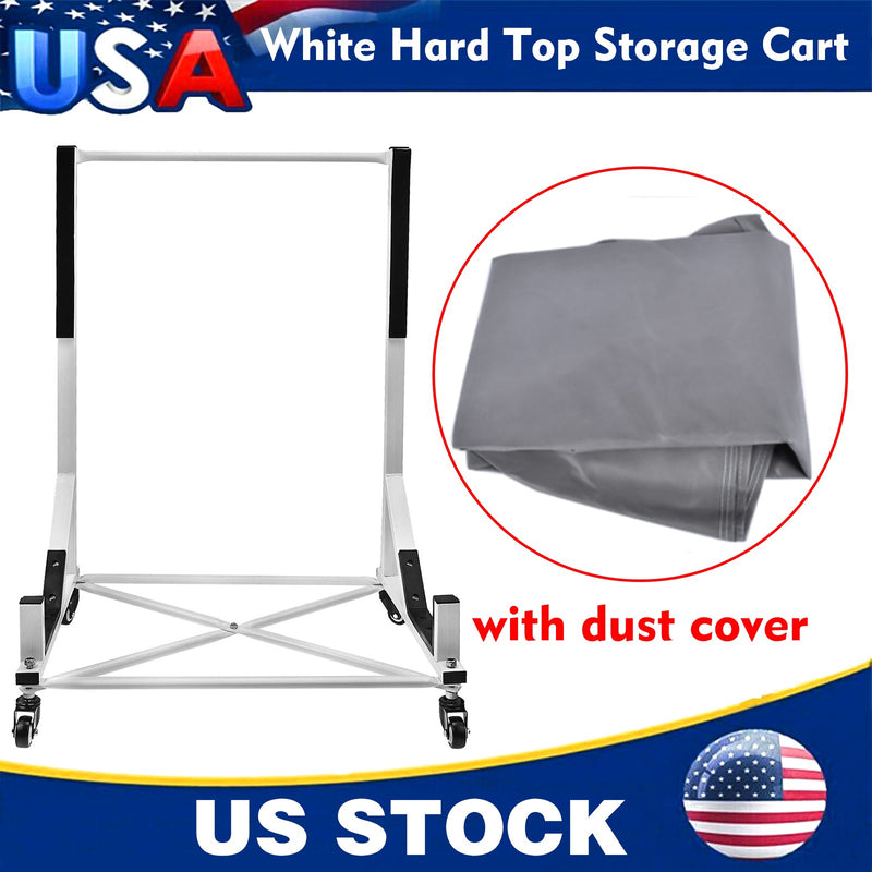DURAFORCE White HARDTOP STORAGE CART with COVER Hard Top for Chevrolet Corvette Mercedes