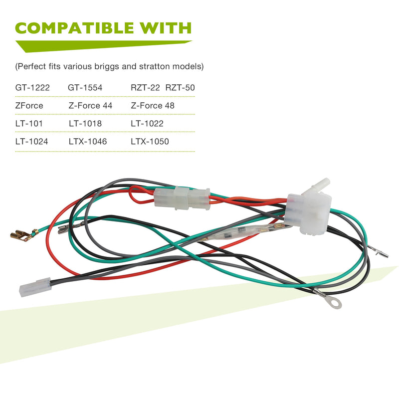 698330 Lawn Tractor Wire Harness For Briggs Stratton RZT50 48 44 LTX1046 RZT22
