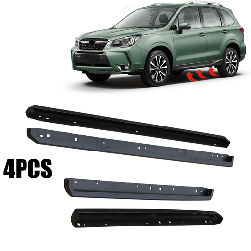 DURAFORCE Exterior Door Panel Trim Side Skirts 4PCS for 2019-2022 for Subaru Forester