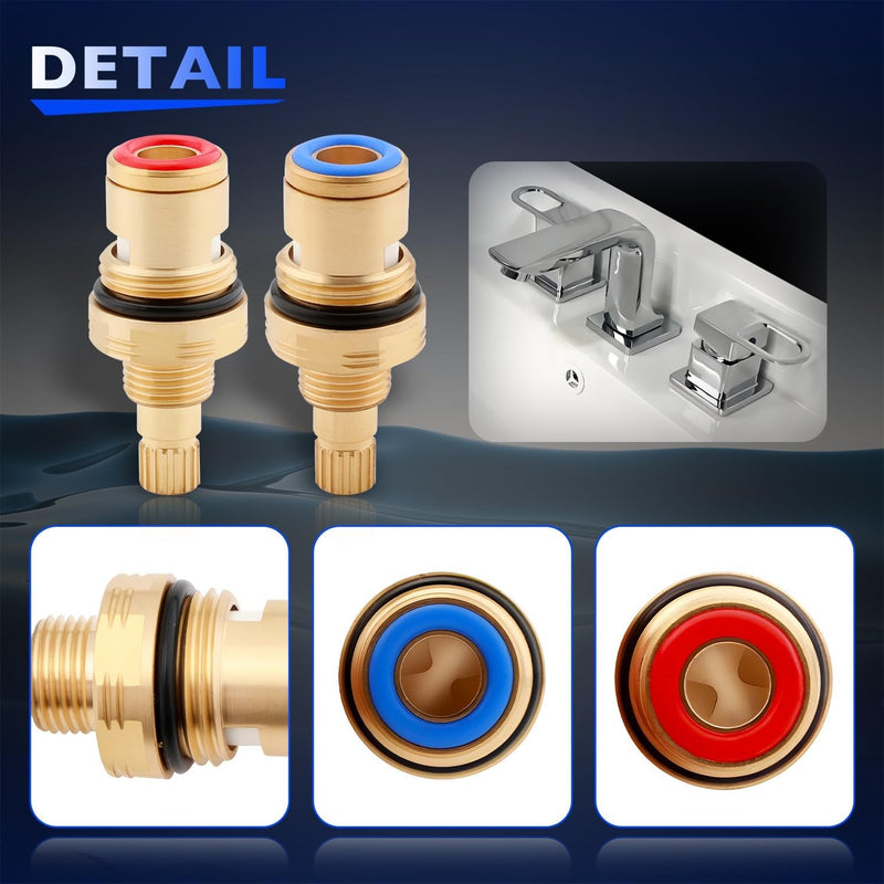 Brass Ceramic Valve Cartridge Set for CC Basin Faucet Cold Hot
