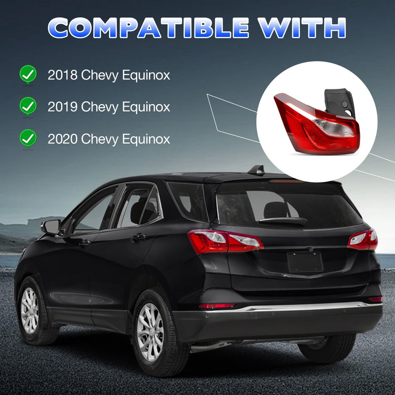 84769835 Driver LH Side Rear Tail Light Brake Lamp For Chevy Equinox 2018 2020