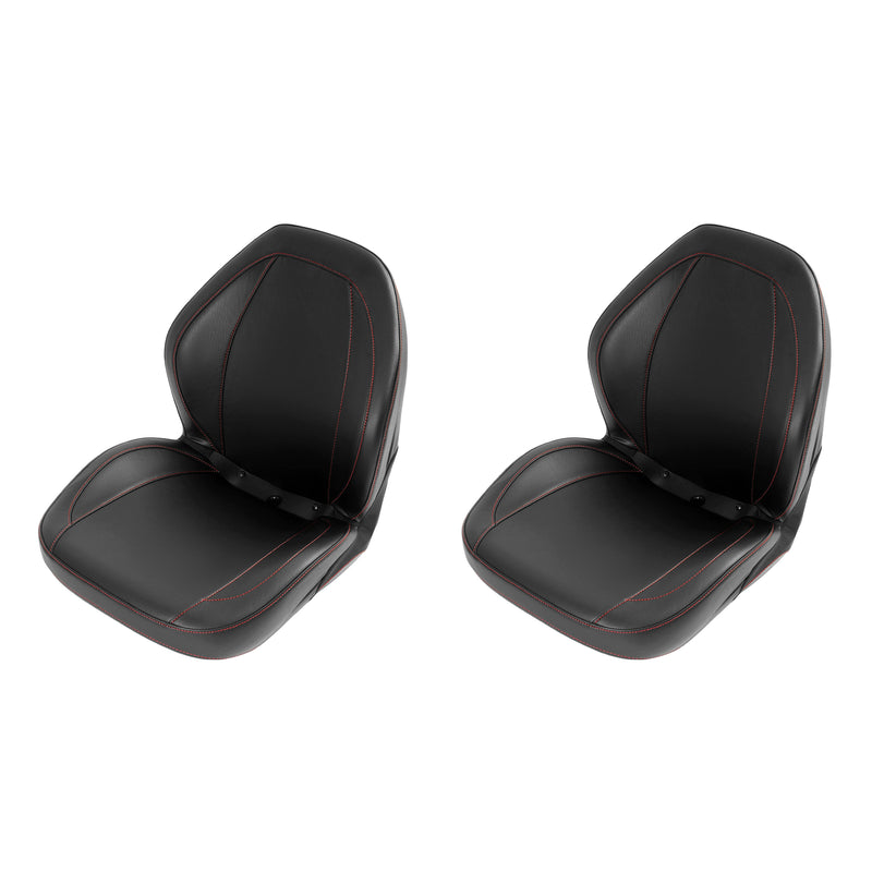 2Pcs Black Sewn Bucket Seats For Yamaha Rhino 450 660 700 5UG-F4710-00-00