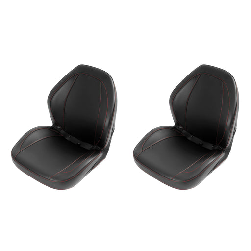 DURAFORCE 2Pcs Black Sewn Bucket Seats For Yamaha Rhino 450 660 700 5UG-F4710-00-00