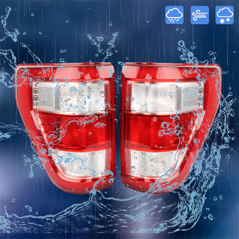Tail Light Brake for Ford F150 XLT 2021 2023 Halogen Upgrade Raptor Style 2PCS