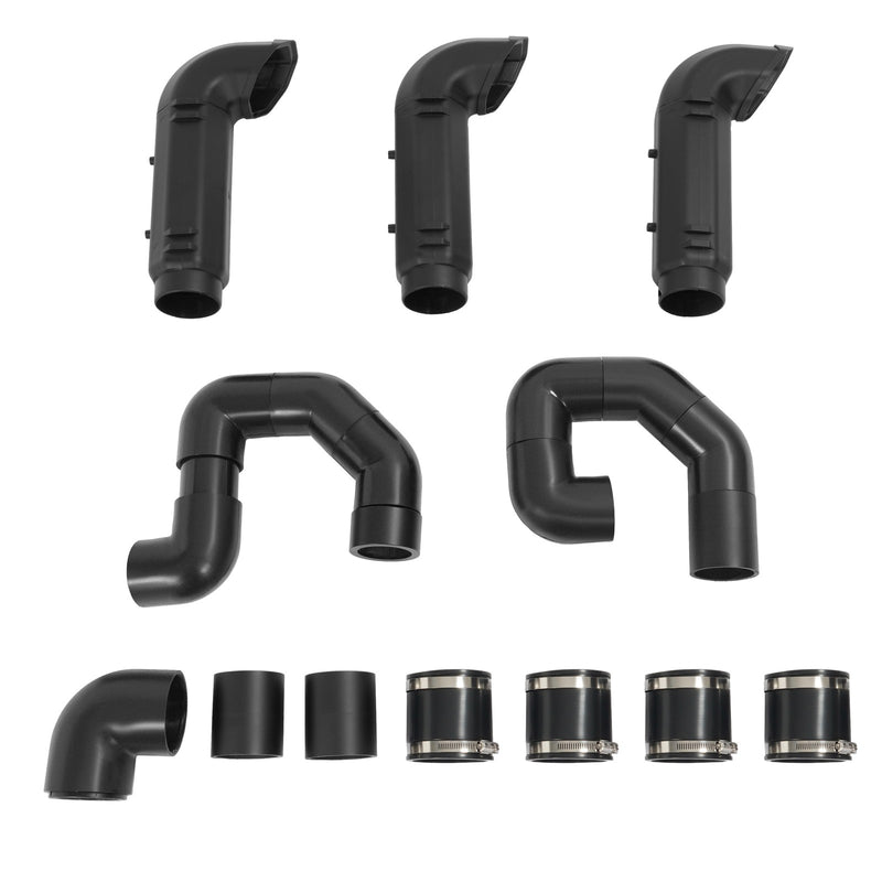 Snorkel Riser Kit for 2016-2021 Polaris RZR Turbo 4 S 4 XP 4 Painted Black