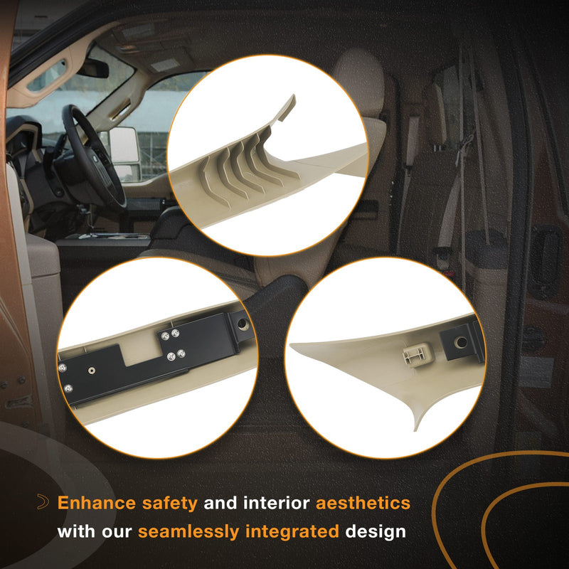 A Pillar Interior Trim Grab Handle Left Right for Ford F150 Lincoln 04 08 Beige