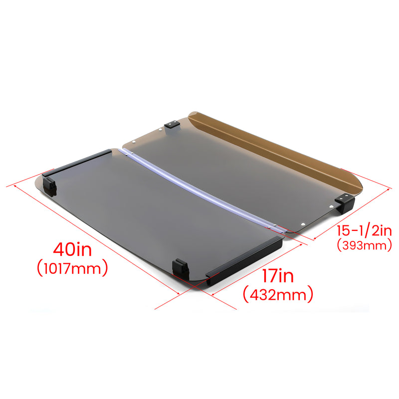 For 1985 1995 Yamaha G2 G9 Tinted Fold Down Golf Cart Windshield Windscreen