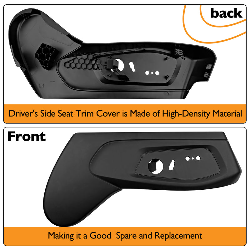 MB5Z7862187CC Black Left Driver Side Seat Trim Panel For 2020-2023 Ford Explorer