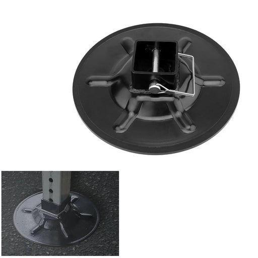 DURAFORCE 9in Diameter Rear Jack Foot Pad For 2in ID Square Tube LC Hall Effect Ground