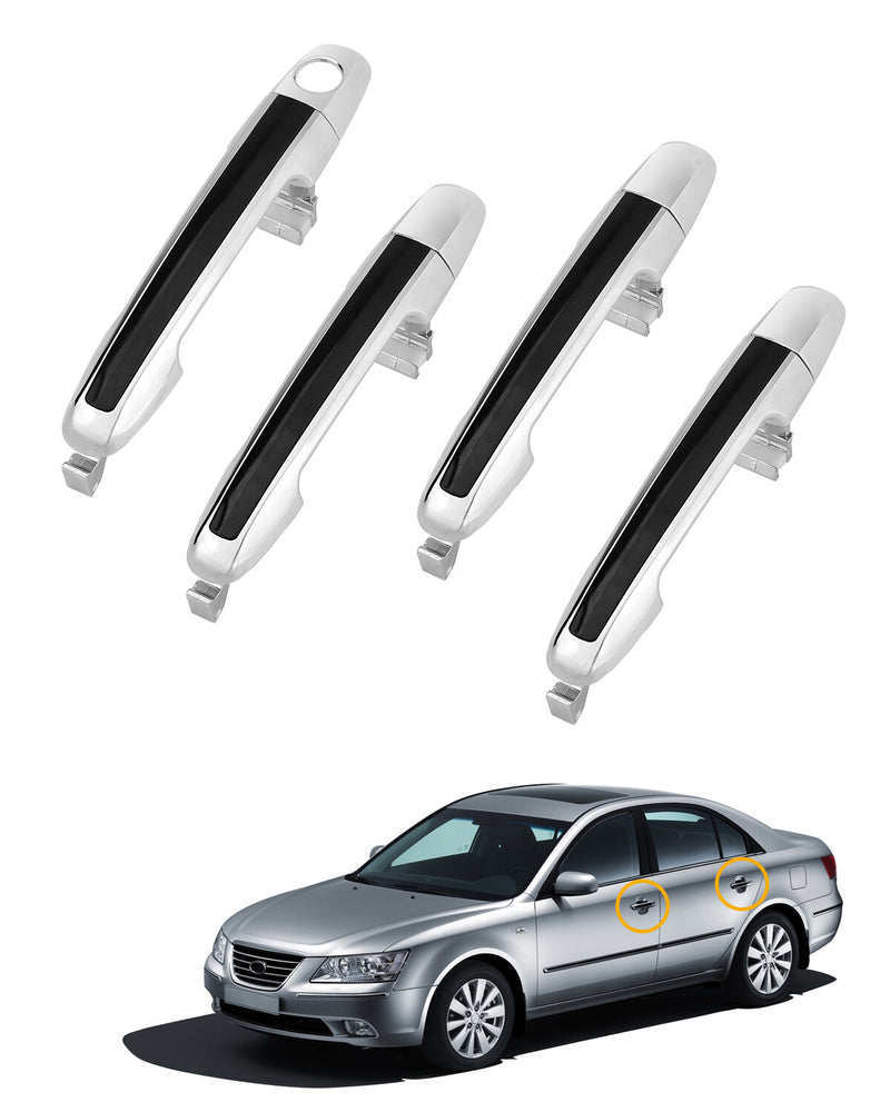 Exterior Outside Door Handle Set Passenger Driver Side for Hyundai Sonata 05 10