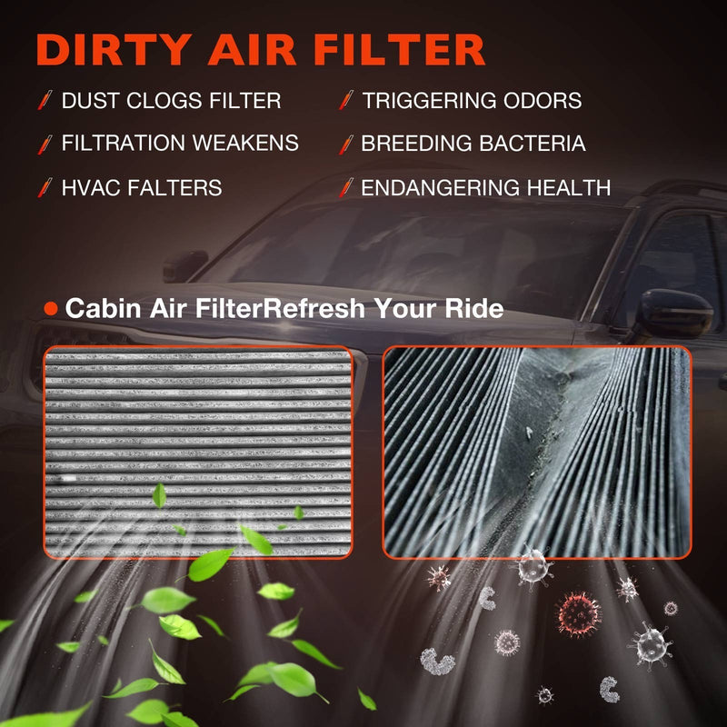 Engine Cabin Air Filter Set for Kia Telluride Hyundai Santa Fe 3.8L 2.0L