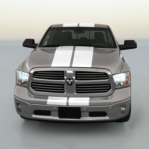 DURAFORCE 10 Inch Vinyl Rally Stripes Racing Stripe Bonus Kit for Dodge RAM 1500 2500 3500