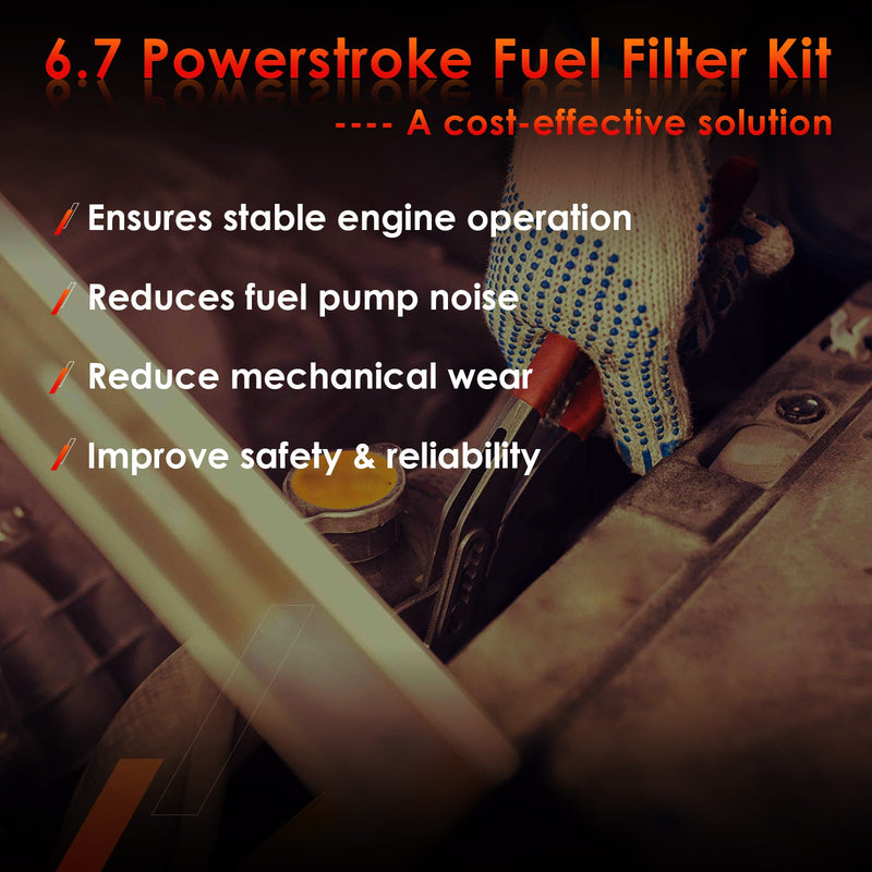 6.7 Diesel Fuel Oil Filter Kit for F250 F350 F450 F550 Super Duty 2017 2023