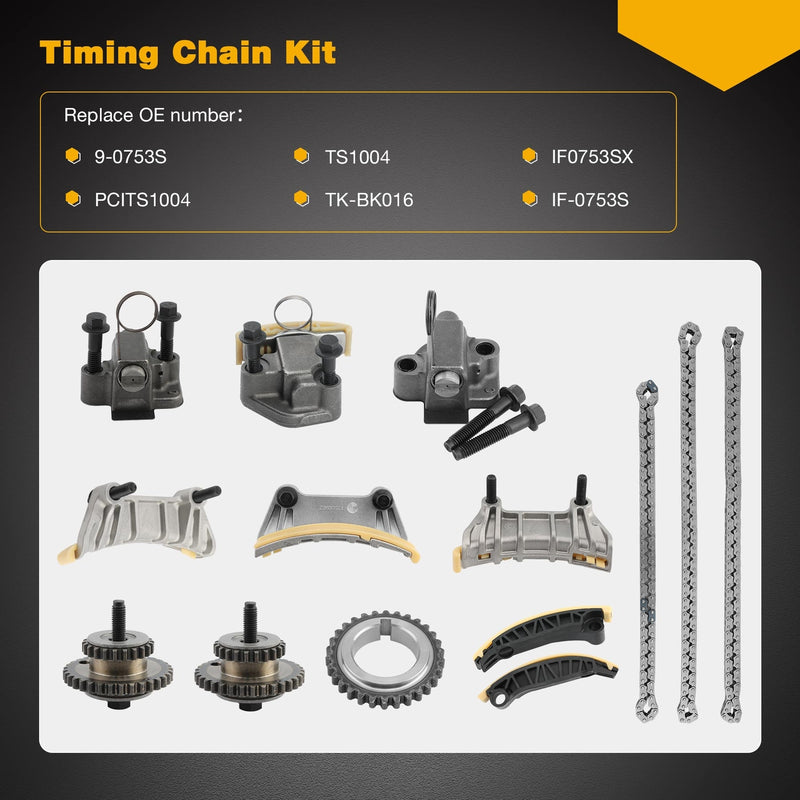 90753 Timing Chain Water Pump Kit for Chevy Colorado Camaro GMC Acadia 2007 2015
