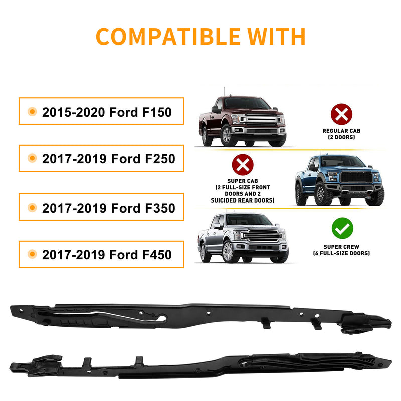 Sunroof Track Rails Repair Kit Left Right For 15 To 24 Ford F150 Expedition