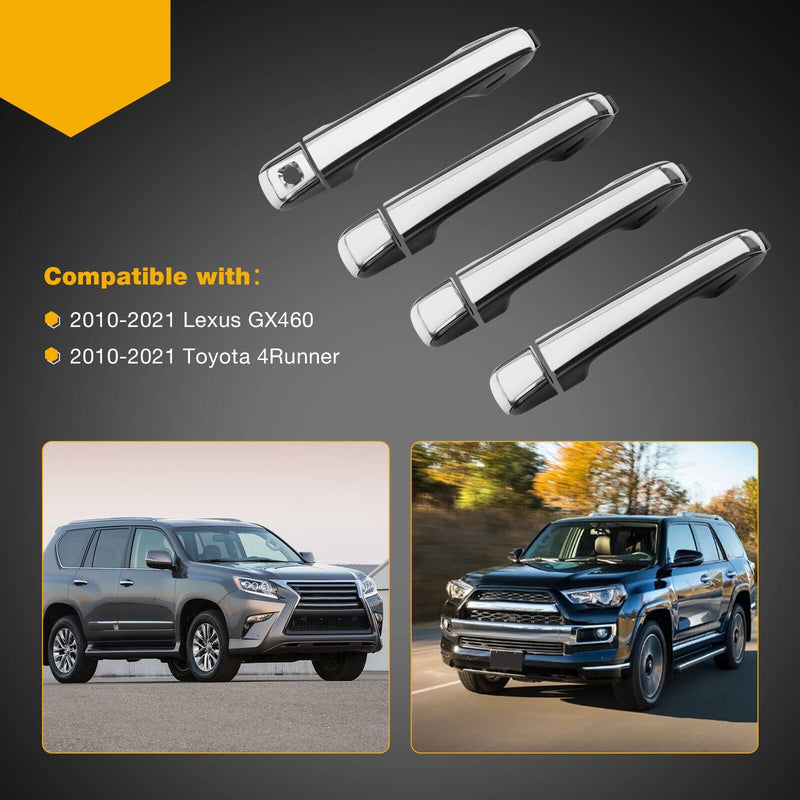 Exterior Door Handle Driver Passenger Side For 10 21 Toyota 4Runner Lexus GX460