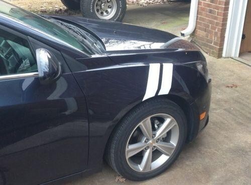 4 Inch Dual Fender Stripe Hash Mark Decal Kit For Chevy Cruze