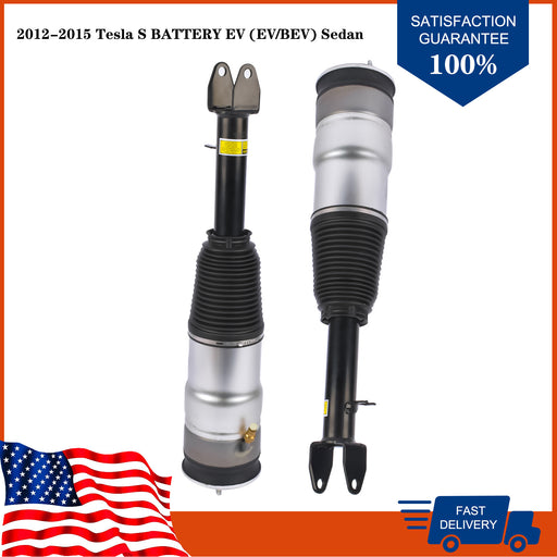 DURAFORCE Front Left and Right Air Suspension Struts For Tesla S BATTERY EV (EV/BEV) 12-15