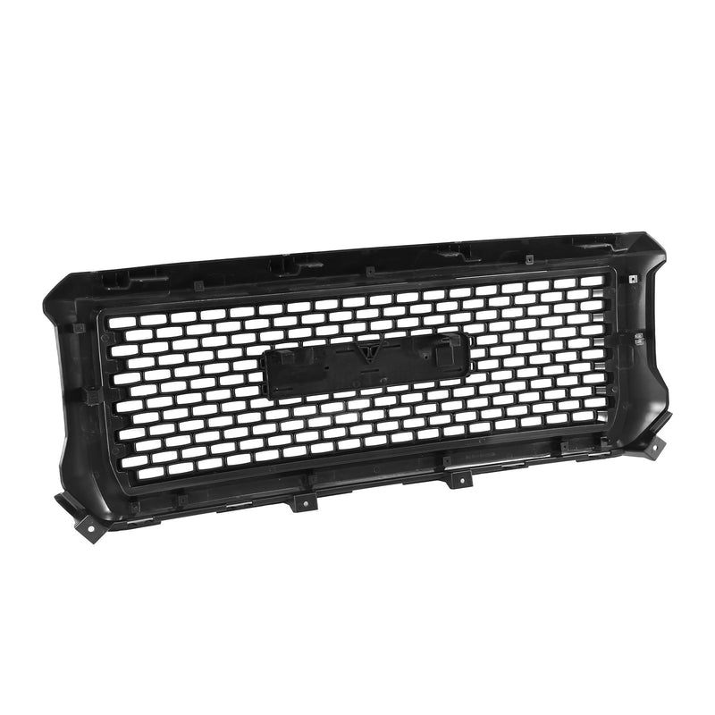 DURAFORCE Front Upper Bumper Grille Matte Black For GMC Sierra 1500 2014 2015 Denali Style