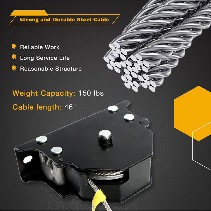 159056 Universal Spare Tire Tyre Winch Hoist Carrier with Offset Cable Assembly