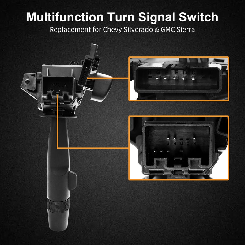 Turn Signal Wiper Hazard Switch for 2014 2021 Chevy Silverado GMC Sierra