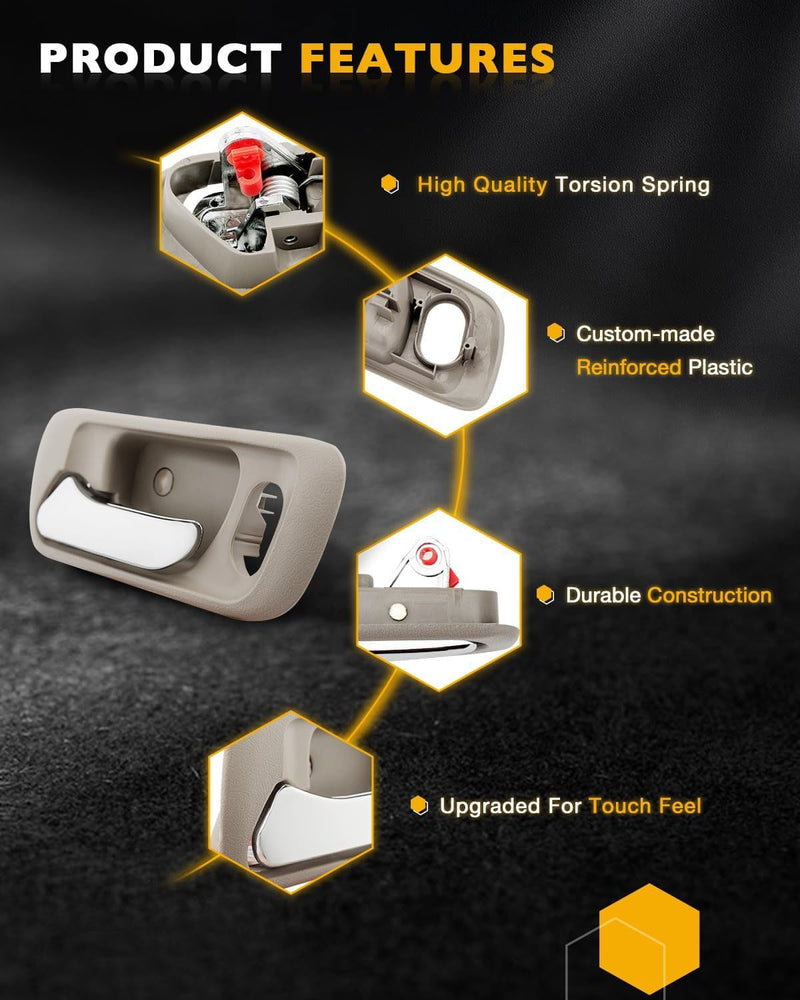 72165S84A01ZC Interior Door Handle Kit for Honda 1998 2004 Accord Odyssey