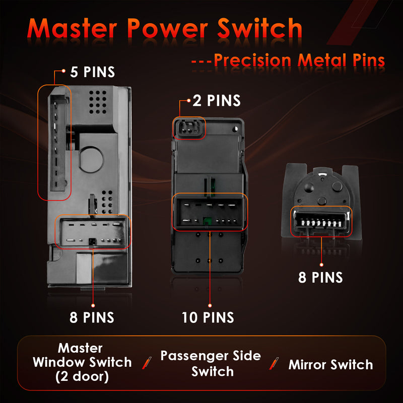 Master Power Window and Mirror Switch Control for Chevy GMC C K 1500 3500 Tahoe