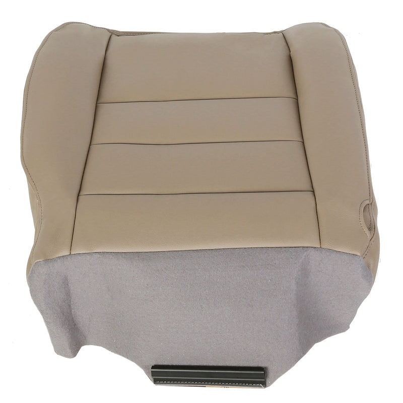 Left Driver Bottom Leather Seat Cover TAN for Ford F250 F350 Super Duty 2002-2007