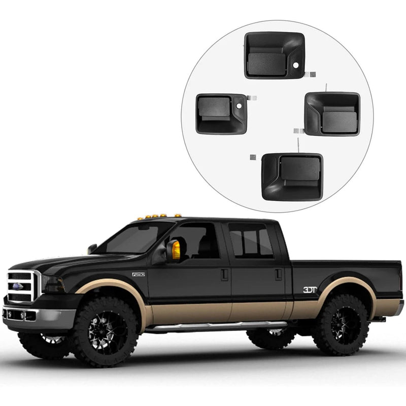 Exterior Door Handles Set for Ford F250 F350 Super Duty 1999 to 2016 79306 4Pcs