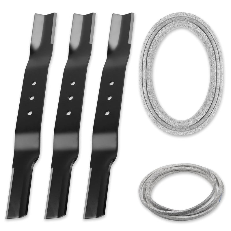 Lawn Mower Blade And Belt Set 20.5x2.25 122x47 For Swisher Finish Cut Mowers