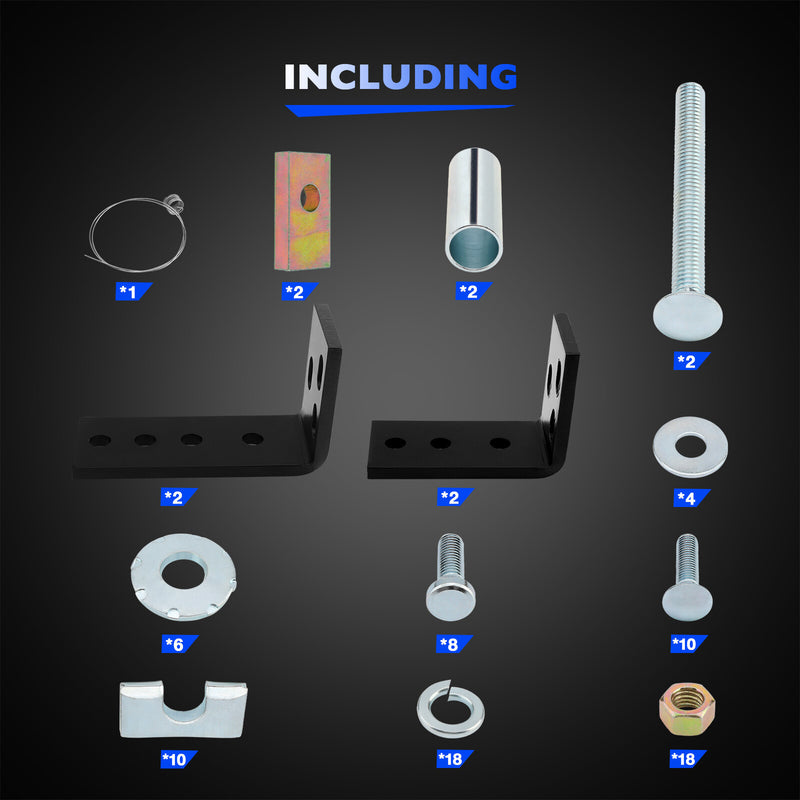 30035 58058 Fifth Wheel Mounting Rail Kit Trailer Hitch Mount Steel for Reese