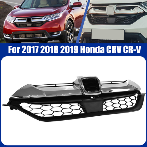 DURAFORCE HO1210147C Front Bumper Upper Grille Chrome for 2017-2019 for Honda CRV CR-V