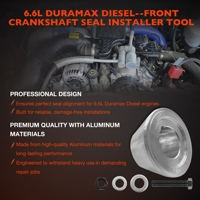 J44645 Front Crankshaft Seal Wear Sleeve Installer Tool for Isuzu 6.6L Duramax