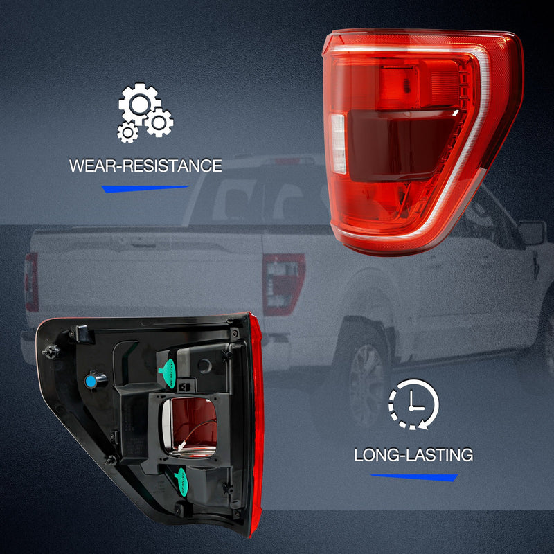 Rear Right Side Tail Light Brake Lamp with Blind Spot Fit for 2021 23 Ford F150