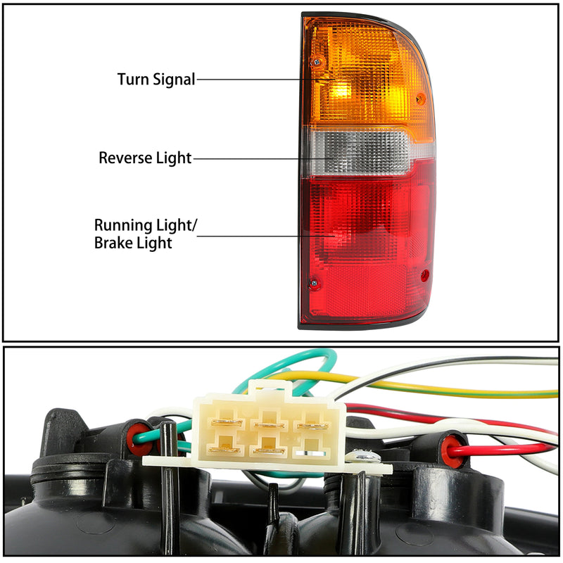 Passenger Side Tail Light Lamp With Bulb For Toyota Tacoma 1995 2000 Right DOT SAE