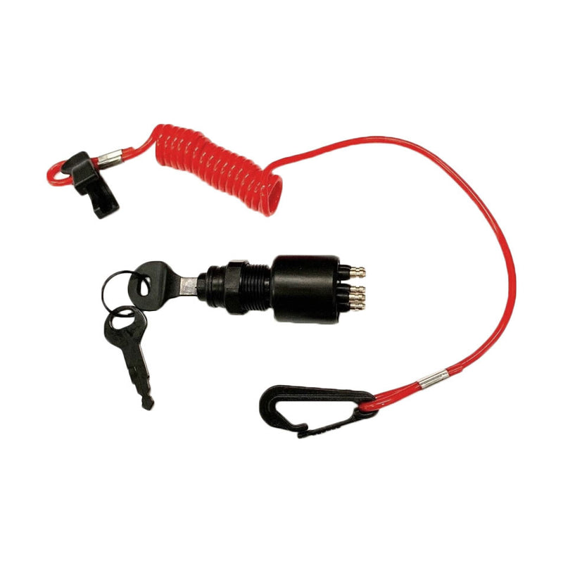 5005801 175974 Ignition Key Switch and Safety Lanyard for Evinrude Johnson OMC
