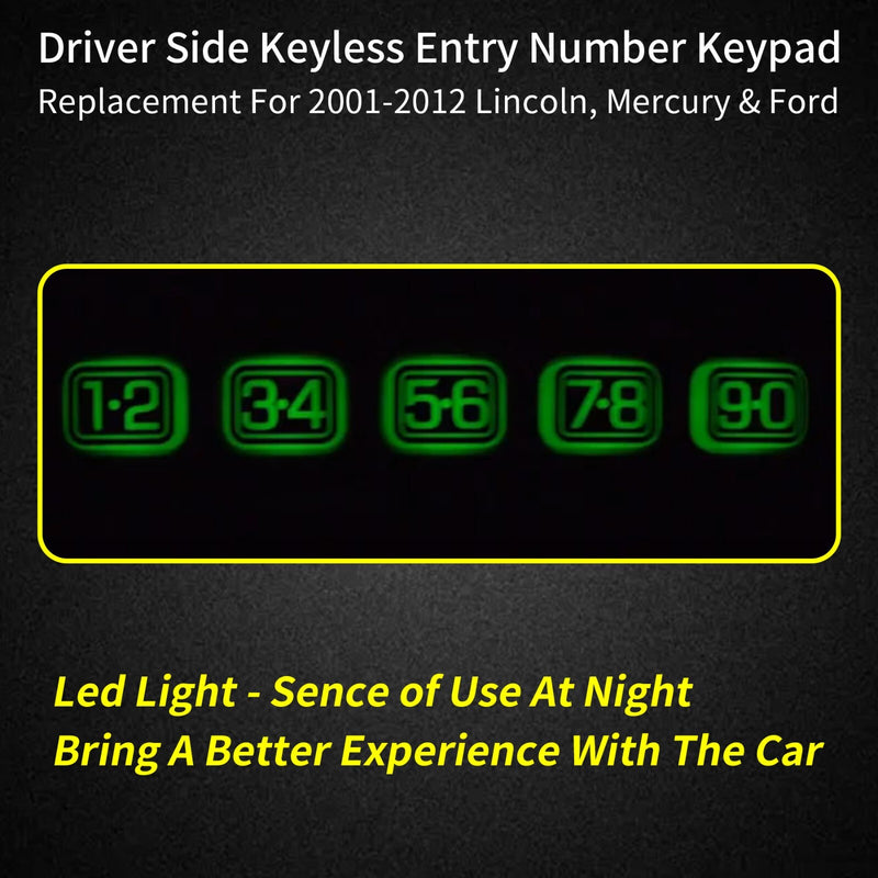 Driver Door Keyless Entry Number Keypad For 01 12 Lincoln Ford F 250 350 450 550